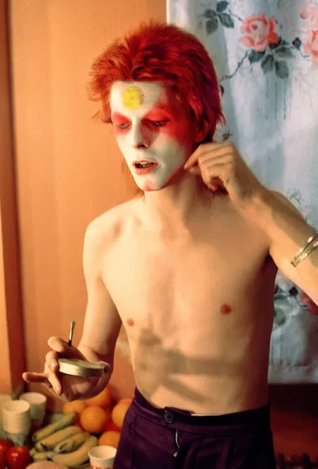 In 1972 Ziggy Stardust (Bowie's alter ego) emerges, changing pop forever.